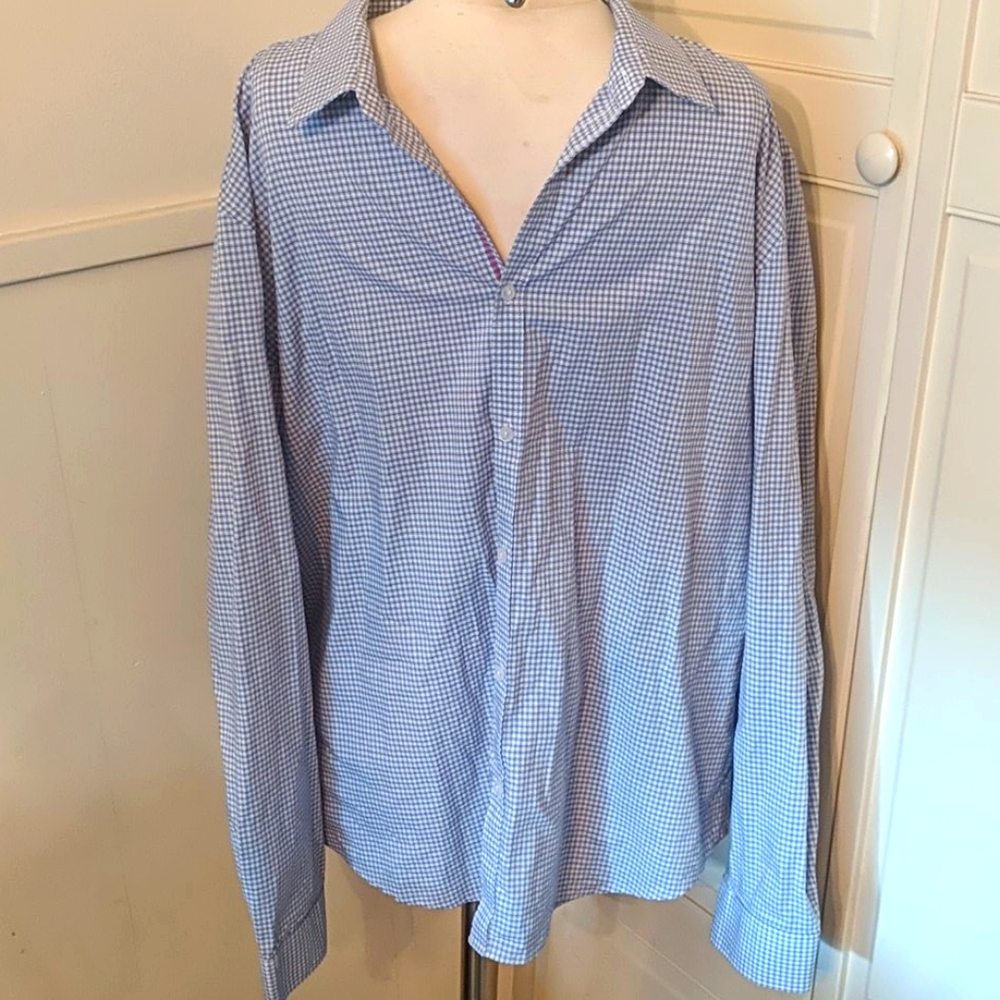 ✅Blue Calvin Klein XL Long Sleeve Dress Shirt